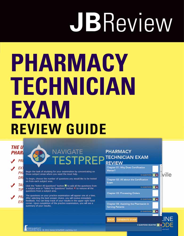 Pharmacy Technician Exam Review Guide &amp; Navigate Testprep - Class ...