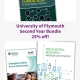 Shows books included in the 'University of Plymouth Second Year Student Bundle, 25% off'