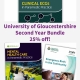 Shows books included in the 'University of Gloucestershire Second Year Student Bundle, 25% off'