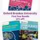 Shows books included in 'Oxford Brookes University First Year Student Bundle, 25% off'