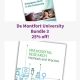 Shows books included in the 'De Montfort University Student Bundle 3, 25%'