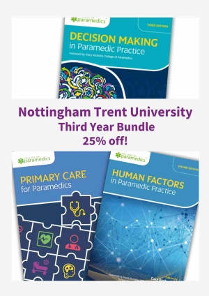 Shows books included in the 'Nottingham Trent University Third Year Student Bundle, 25% off'