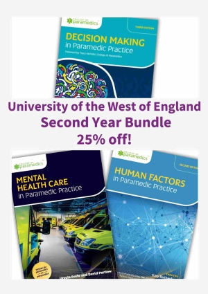 Shows books included in the 'University of the West of England Second Year Student Bundle, 25% off'.