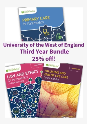 Shows books included in the 'University of the West of England Third Year Student Bundle, 25% off'